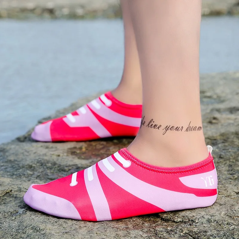 الرجال النساء عاشق أكوا أحذية الرياضات المائية السباحة بحر الغوص أحذية الشاطئ المنبع الإرتحال بيرفوت الجلد الأحذية في الهواء الطلق الأحذية ...