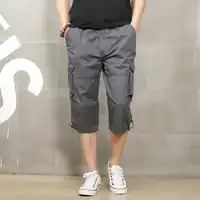 新メンズ迷彩クロップドパンツ夏デザイナーマルチポケット純粋な綿の男性カジュアル長パンツ男性プラスサイズズボン AF1505