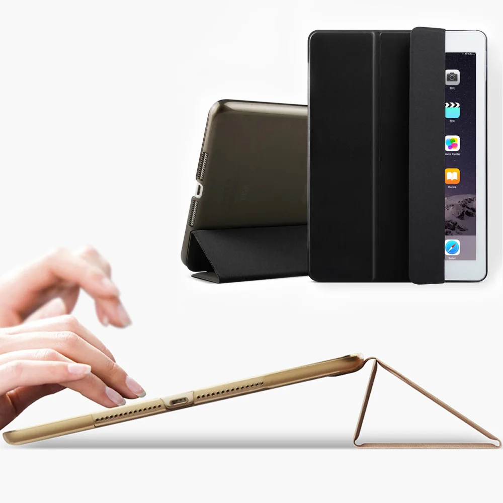 Умный чехол ZVRUA YiPPee из цветной искусственной кожи для iPad Air 2 с магнитом режим