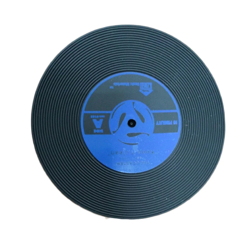 

Environmental Plastic Vinyl Record Table Placemats Simple And Creative Mug Coaster Heat-resistant Cup Coasters Eco-friendly Tool