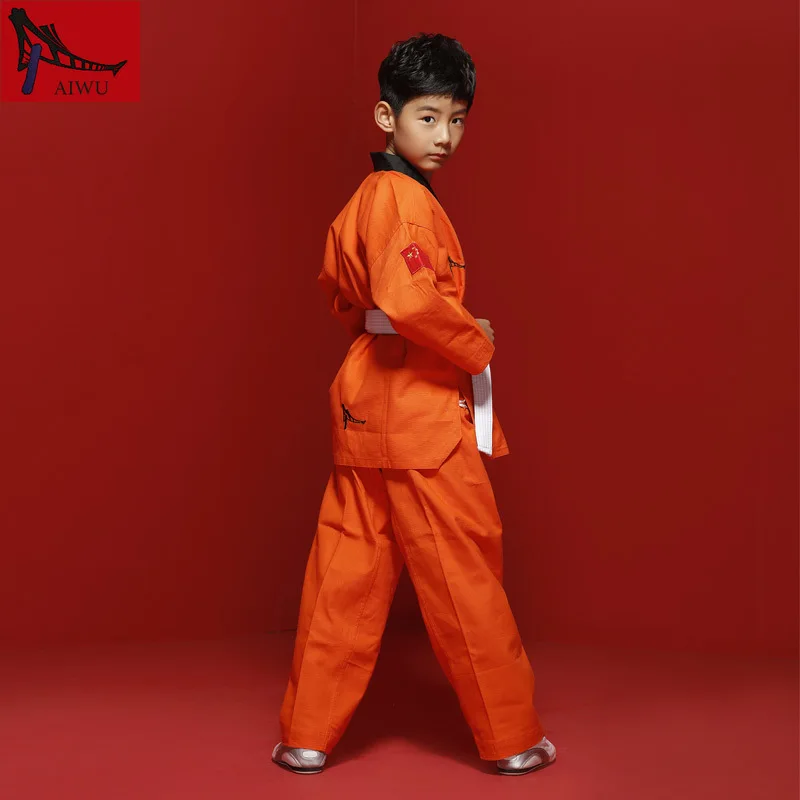 Горячая Распродажа WTF Tae Kwon Do Dobok детская одежда ITF Униформа для тхэквондо размер