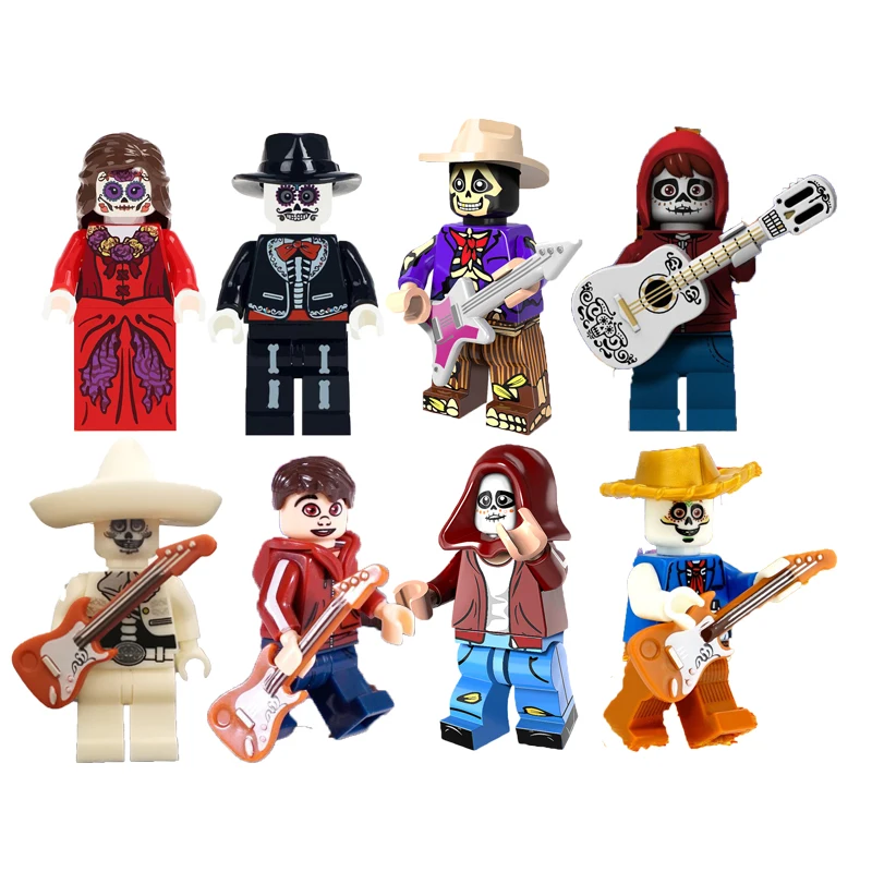 Single sale Hector Rivera Miguel Figure Set Mexico Movie Coco skeleton Model Building Blocks kits Brick