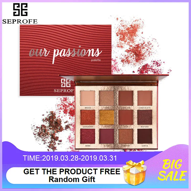 

Gift Package 12 Colors Shimmer Eyeshadow Pallete High Gloss Foundation make-up Palette Matte Blush Eye shadow Palette cosmetics