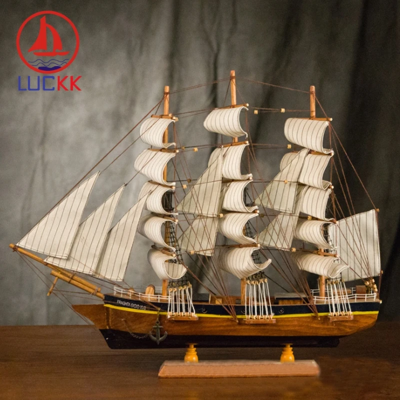 LUCKK 60 см Ретро деревянная модель фигурки современный дом внутренняя отделка