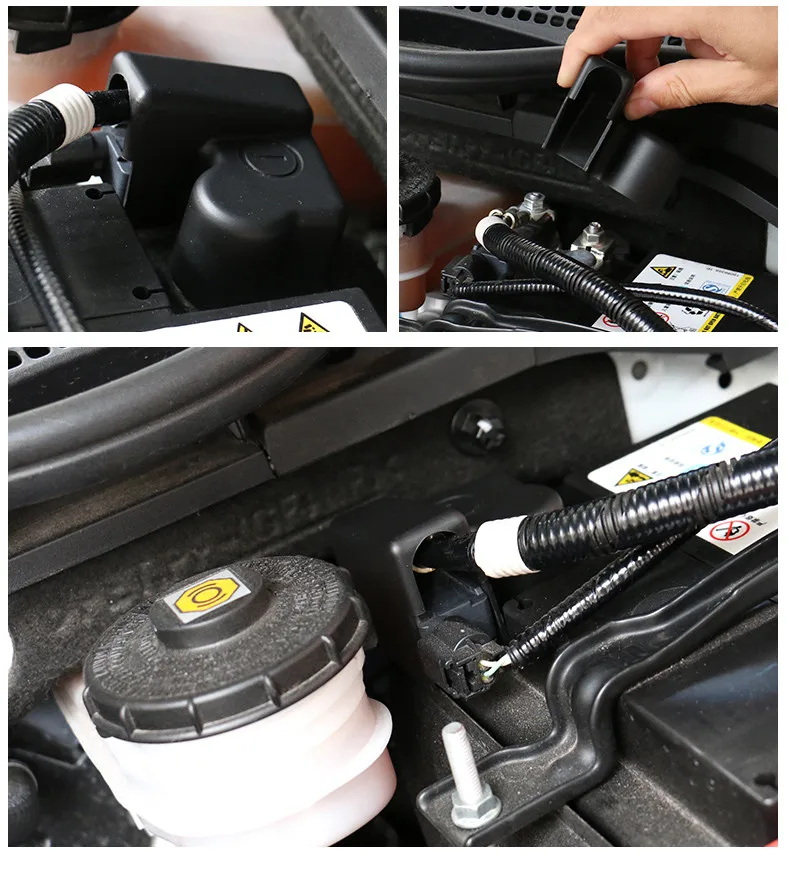Пылезащитная Крышка для аккумуляторов двигателя с отрицательным электродом, огнеупорный Черный Защитный чехол для Honda Civic