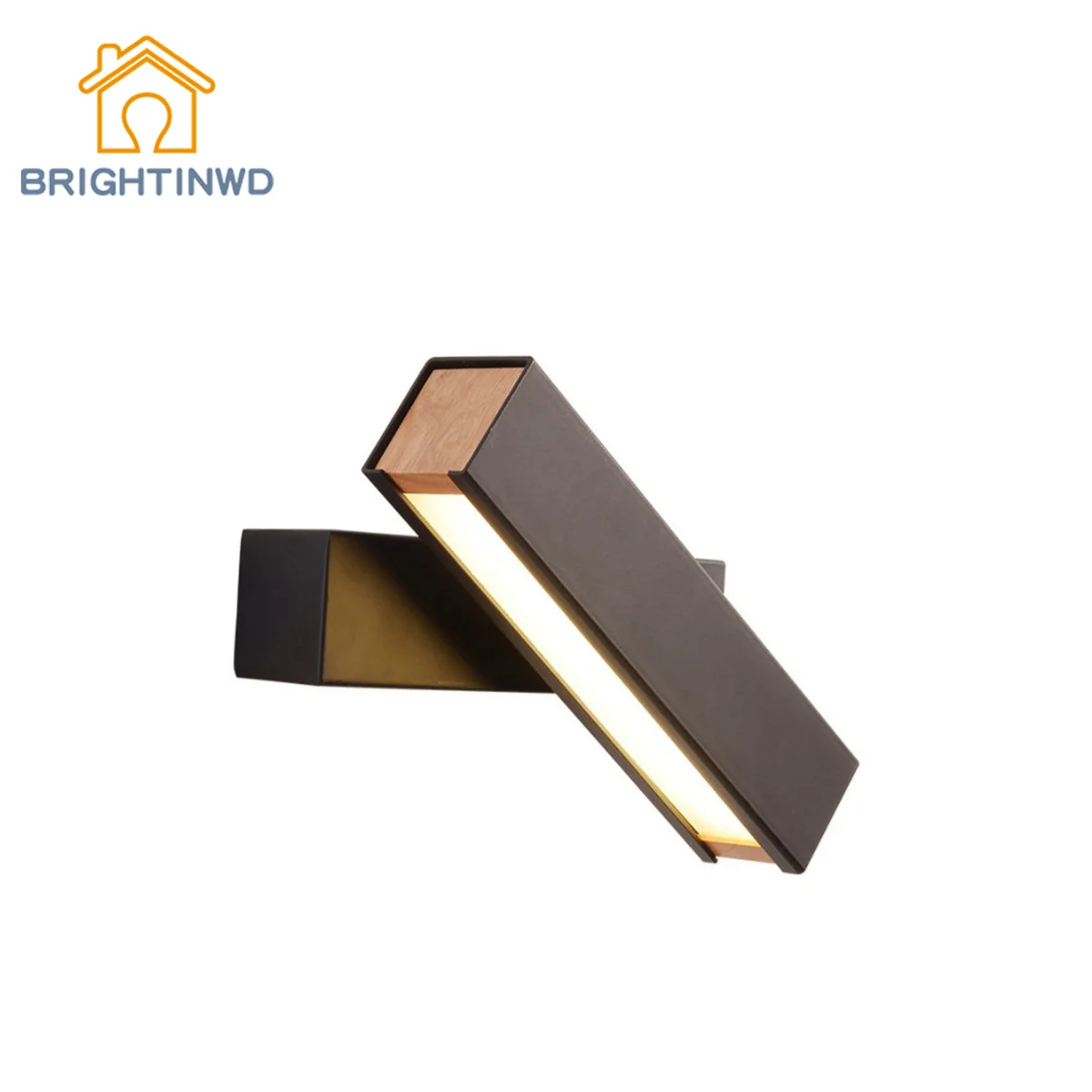 

BRIGHTINWD Nordic Modern Minimalist Bedside Wall Lamp Rotatable LED Bedroom Creative Lighting Wall Lamp Warm Aisle Lamps