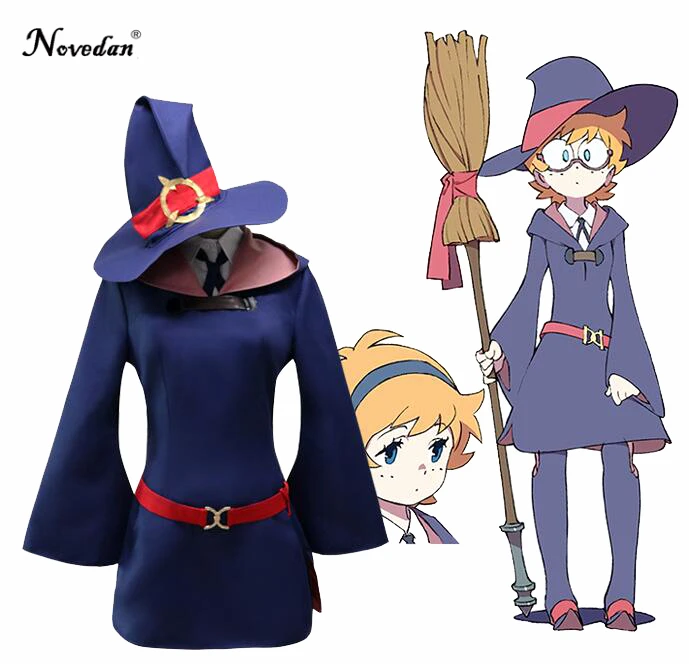 Маленькая ведьма Academy Sucy Manbavaran Akko Kagari Lotte костюмы для косплея аниме платье униформа одежда на Хэллоуин, костюмы