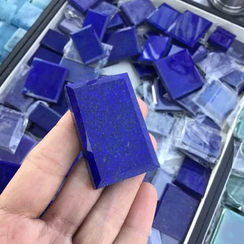 

Natural crystal slice lapis lazuli rectangle slice for sale