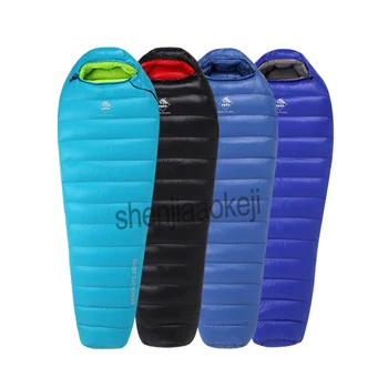

Portable Ultralight down sleeping bag Goose down Baffles Winter Outdoor Camping can splicing waterproof mountaineering sleep bag