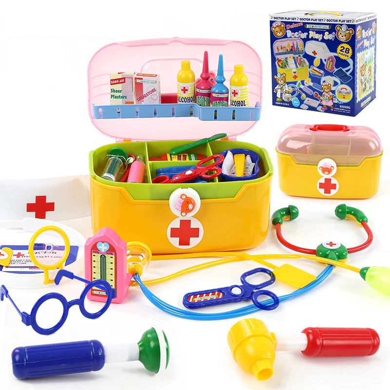28 Unids/set Niños Botiquín Médico Juego Conjunto Kit de