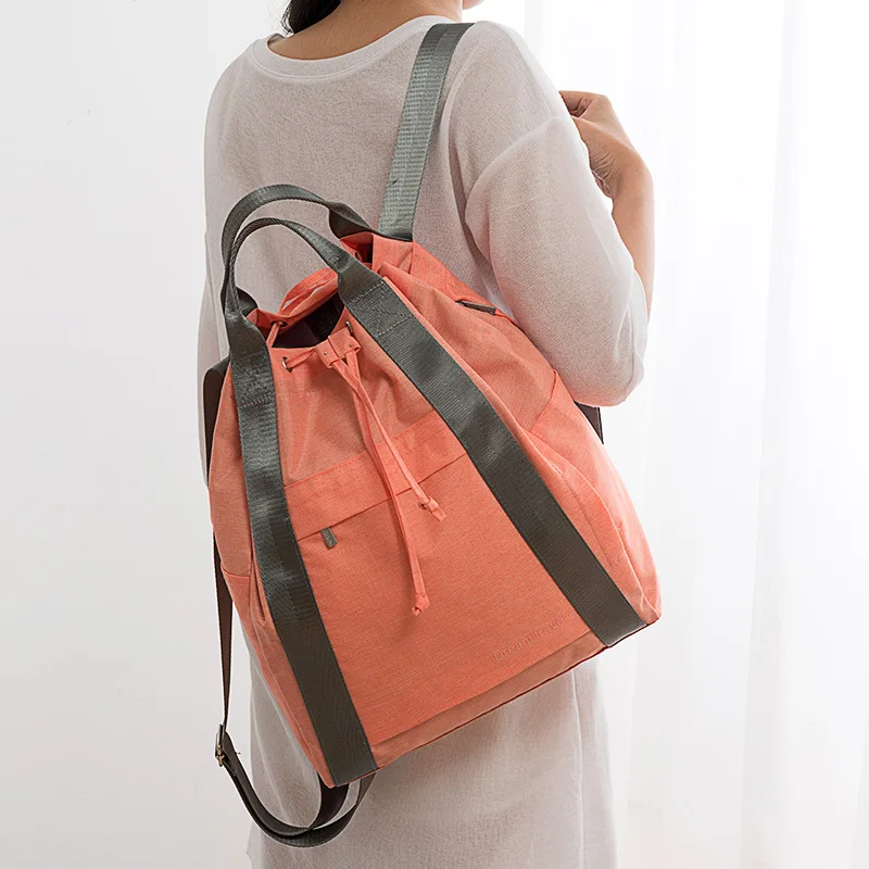

Large Capacity Multifunction Travel Backpack with Drawstrings Waterproof Men Women Zipper Shoulder Bag