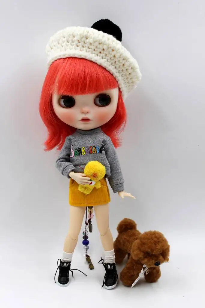 JSB03 Красивая Одежда для куклы BJD комплект из двух предметов милые костюмы для куклы Blyth короткая юбка с футболкой Одежда для куклы аксессуары для куклы