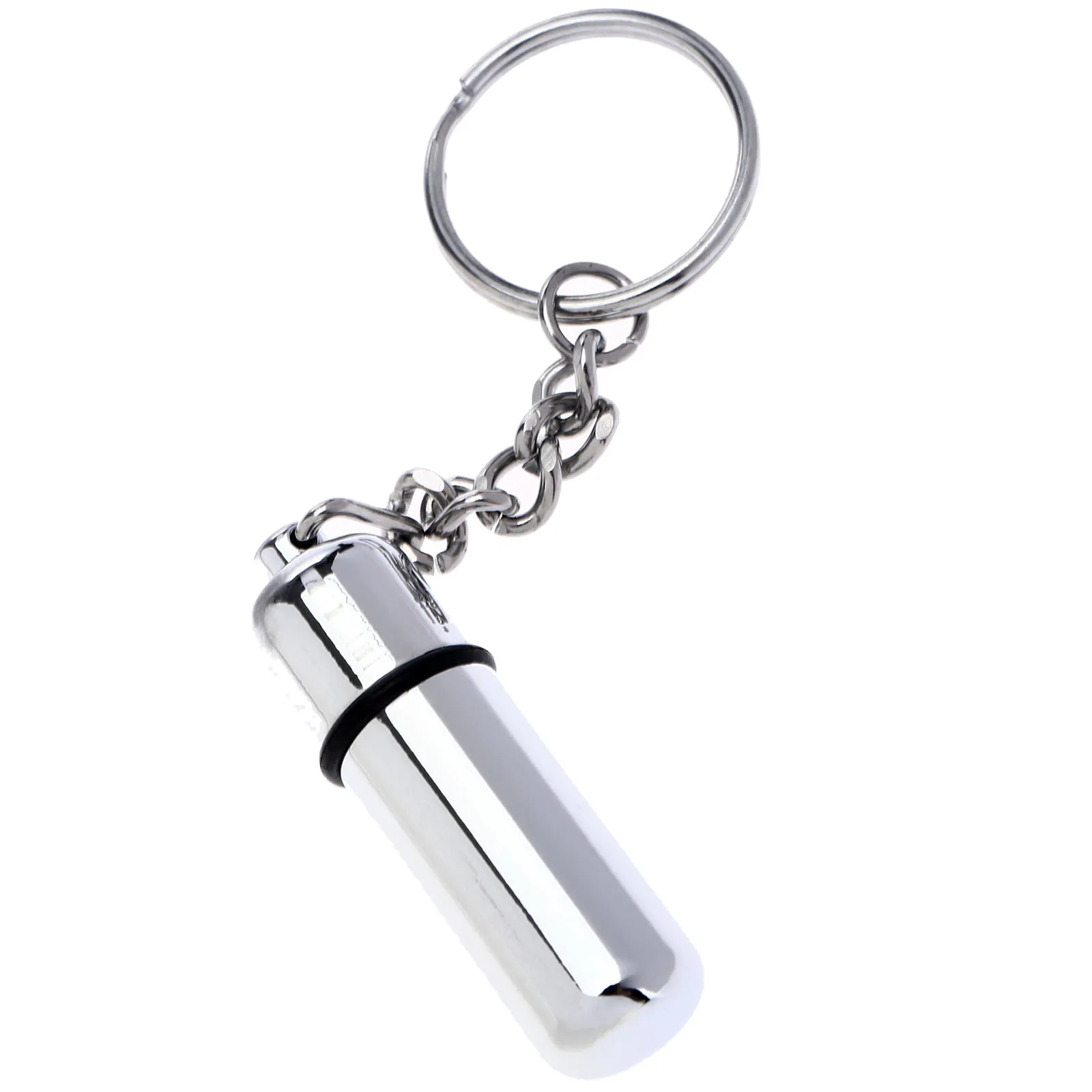 Portable Stainless Steel Cigar Punch Cutter with KeyRing Key Chain 