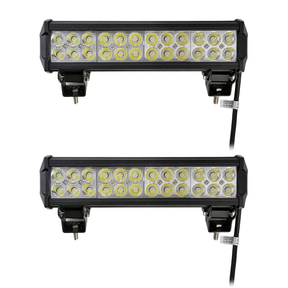 2PCS GERUITE 72W LED Arbeitslampe 7200LM Spotlight 12 24V Off Road Led Light Bar Car Truck 4x4