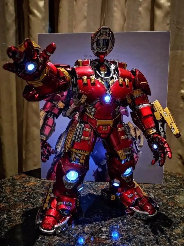 NEW Comicave 1/12 Scale Iron Man MK44 Action Figure Alloy Led Hulkbuster Model