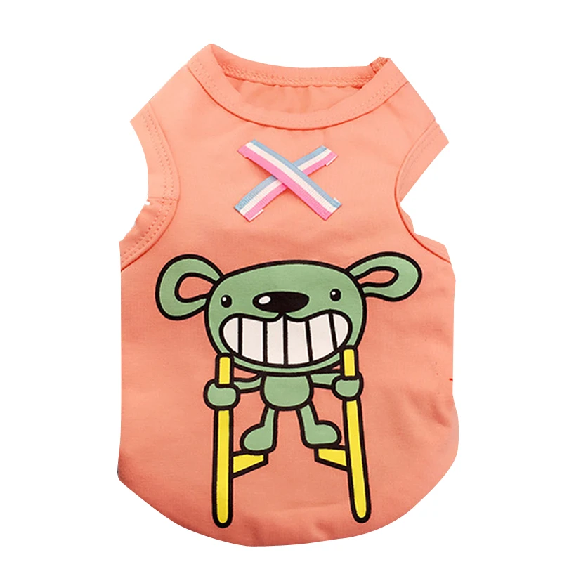 XS XXL летняя одежда для собак и кошек мягкие хлопковые жилетки маленьких щенков