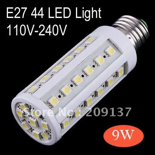 9 W E27, B22 5050 SMD 44 Светодиодный светильник для кукурузы энергосберегающая лампа 110 V-240 V Холодный/теплый белый