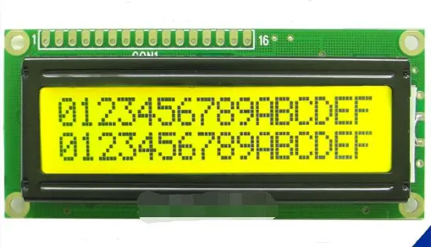 SMR1602 A желто зеленый экран 1602A ЖК МО желтый фон черные слова LCD1602 параллельный порт