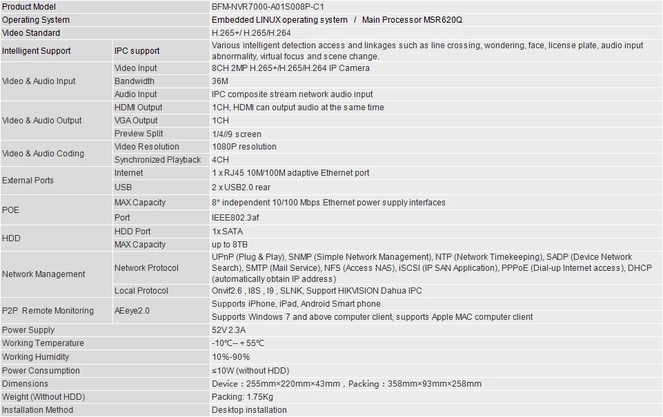 8200POE NVR