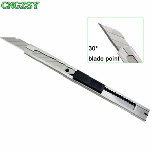 Image 2 - CNGZSY 1PC Art Utility Knife 50PCS Blades For Stationery School Paper Graphics Office Diy Cutter Car Film Vinyl Cutting E02+5E03