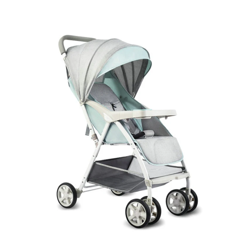 

Baby strollers ultra-lightweight folding can sit can lie high landscape umbrella baby trolley summer cart