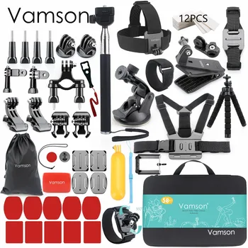 Vamson for Gopro Accessories set for go pro hero 7 6 5 4 kit mount for SJCAM for SJ4000 / for xiaomi for yi 4k for eken h9 VS84 Vamson for Gopro Accessories set for go pro hero 7 6 5 4 kit mount for SJCAM for SJ4000 / for xiaomi for yi 4k for eken h9 VS84