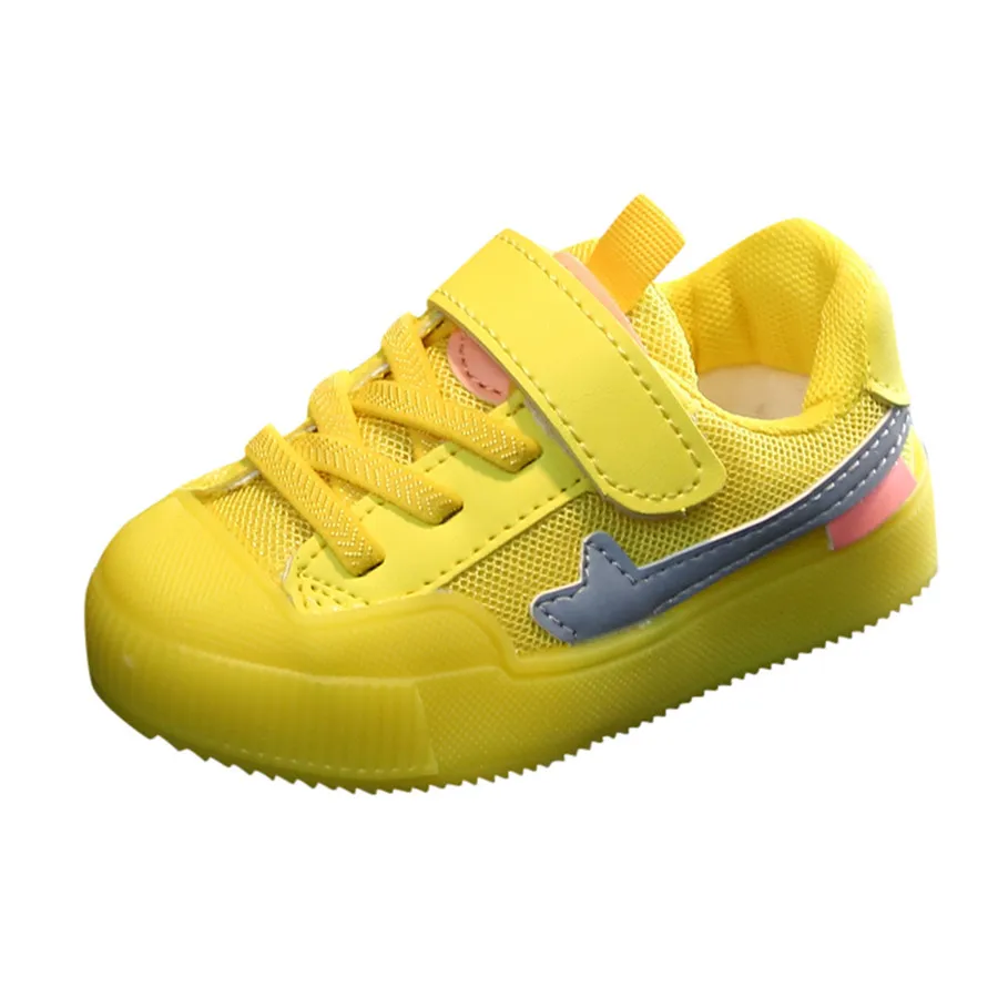 kids sneakers lights bright fluorescent color  breathable kids sneakers non-slip casual basket enfant garcon de marque 40J24 (21)