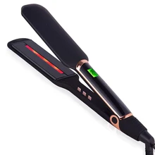 Горячая Профессиональная 2 дюйма двойной Напряжение выпрямитель для волос Керамика-выпрямитель для волос турмалиновый инфракрасный ионный плоский инструмент для укладки волос