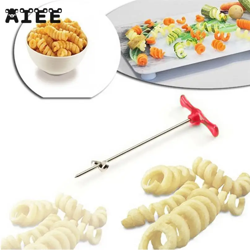 

AIEE 1pcs Rotating Machine Magic manual roller spiral slicer Radish Potato vegetable spiralizer handheld cutter Drop shipp