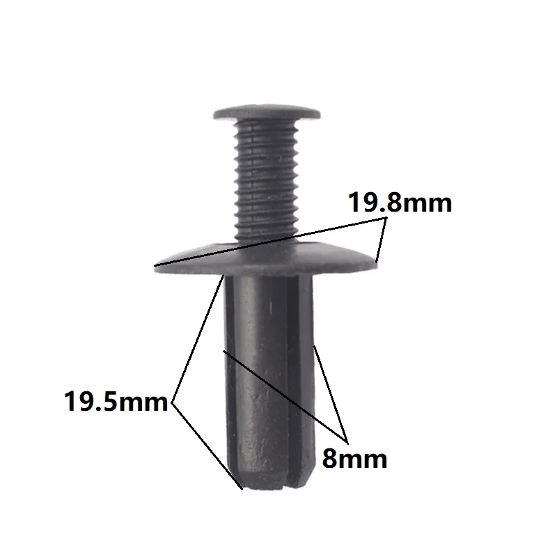 KE LI MI авто крепеж фиксированный звук и теплоизоляция хлопок 8 мм отверстие толкатель пластиковый винт расширения удерживающие зажимы