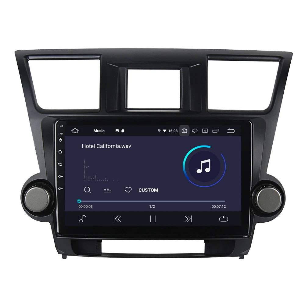 Sale For Toyota Highlander Kluger 2009 - 2013 Android 9.0 Quad Core Autoradio Car Radio Stereo GPS Navigation Multimedia Player 2