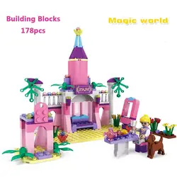 Новый Фея Принцесса волшебный сад принц влюбляется в принцессы детская игрушка набор строительных блоков Совместимость друзей