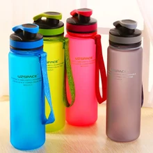 500/650/1000 ML Botella de Agua Del Deporte Al Aire Libre Tazas de Viaje Libre de BPA de Matorral Portátil Té Taza Plástica del Espacio Bike Ciclismo Shaker garrafa