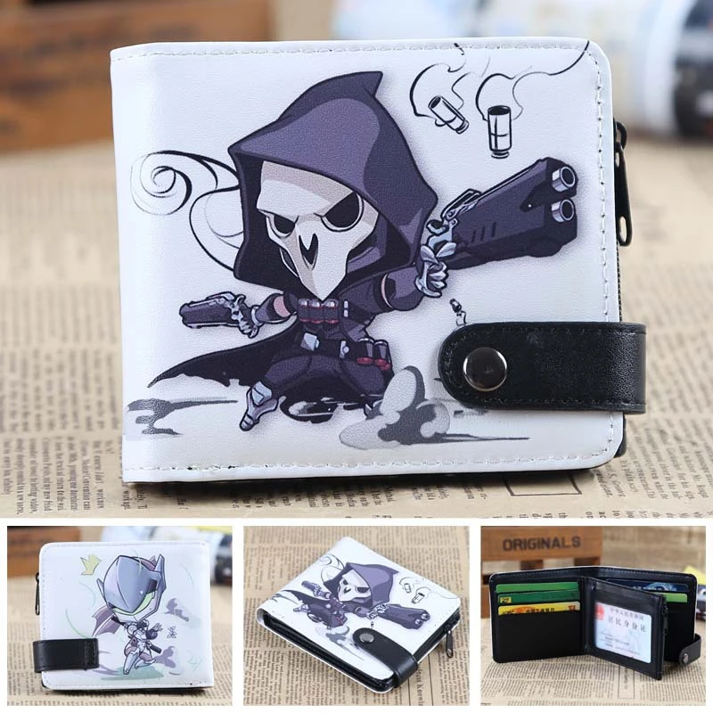 

Ghost Skull Pattern Wallet Game Over Watch