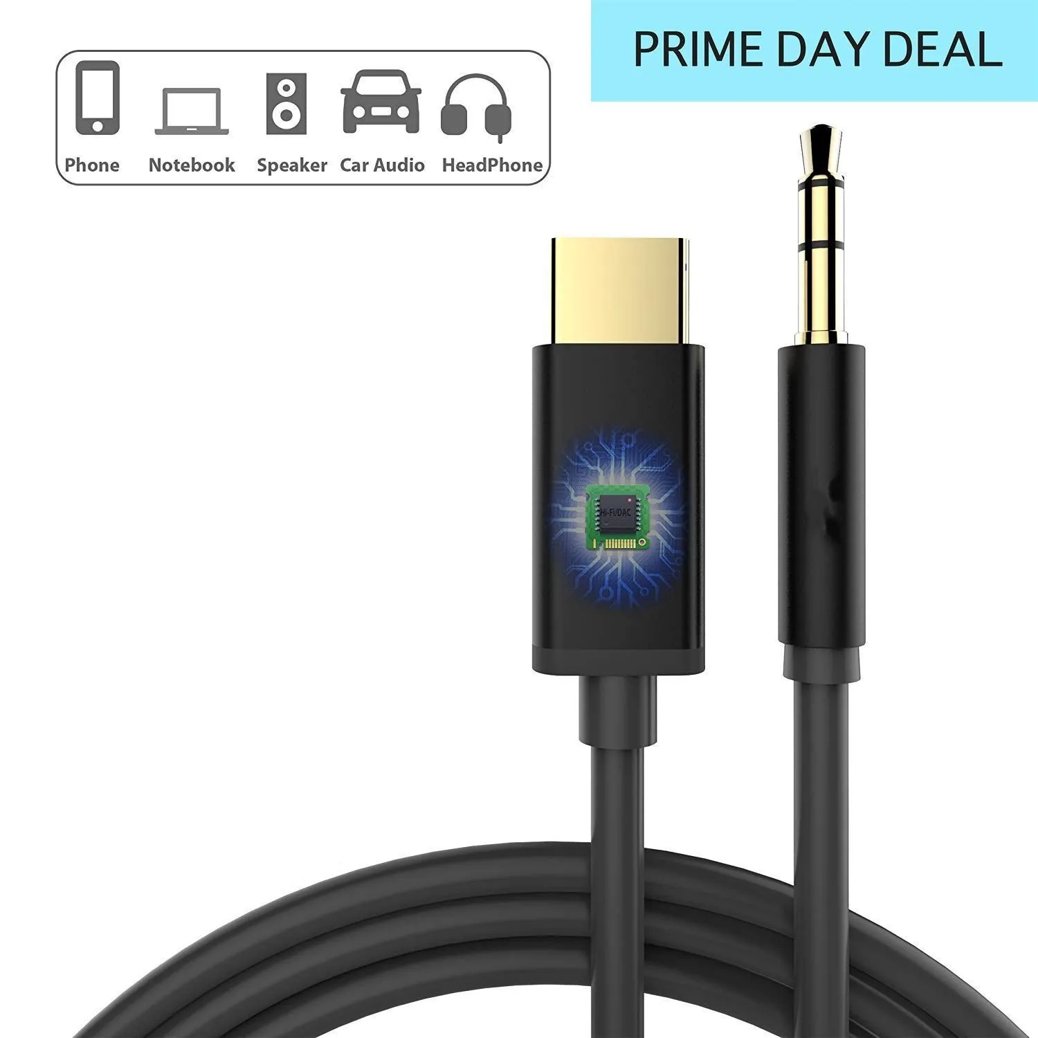 

YSAGi TYPE-C to AUX car audio adapter for Google pixel3/3 XL/2/ 2XL HTC U11 mobile phone AUX adapter iPad Pro