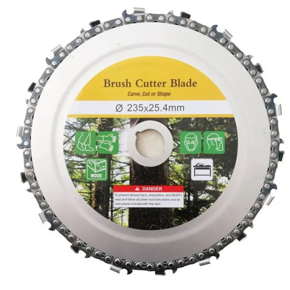 

9 Inch 18 Teeth Chain Plate Angle Grinding Chain Wheel high hardness Wood Carving Disc For removing and engraving wood
