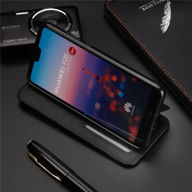 Сумка для телефона huawei P30 кожаный бумажник мягкий флип чехол P20 mate 20 Pro P10 lite Nova 3e 4e