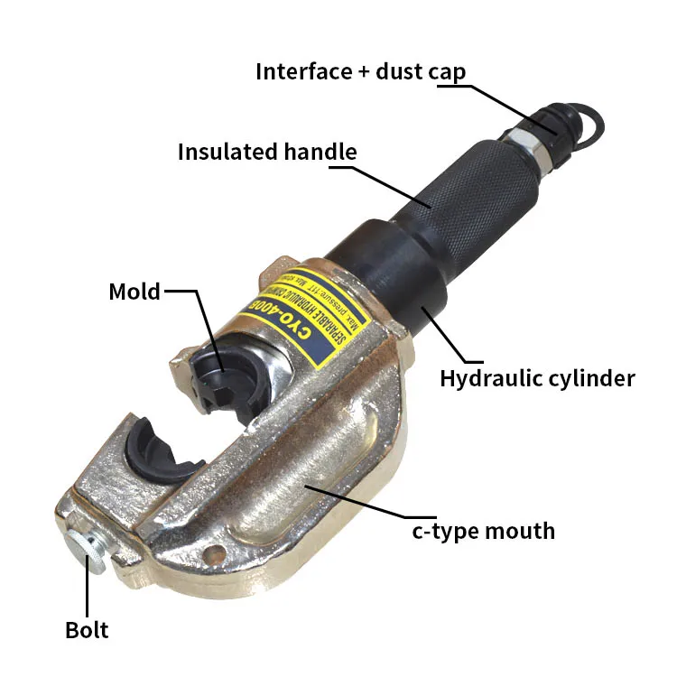 Гидравлические щипцы давления, CYO-400B, портативная линия давления, гидравлические щипцы, опрессовочная головка 16-400мм2, Гидравлические инструменты, 1 шт