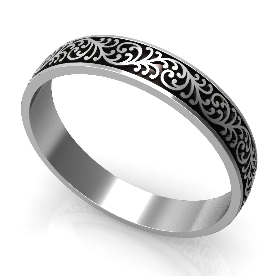Floya римская фигура стекируемые заполненные кольца Femme Argent внутренние кольца 4 мм ширина Сменные оригинальные коктейльные аксессуары - Цвет основного камня: Black Inner Ring