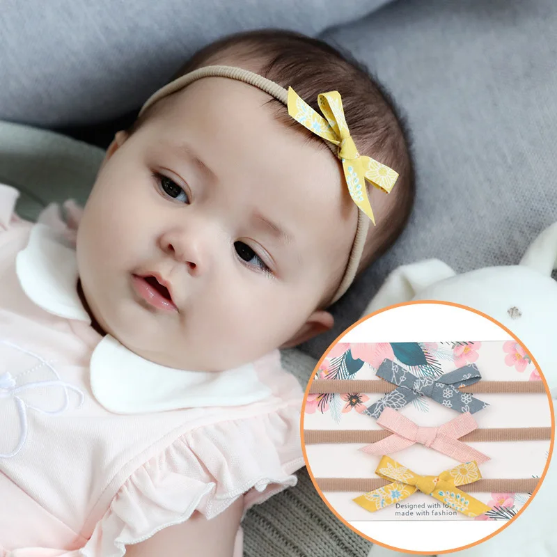 

1PCS Cute New 3 Color Bowknot Children Headbands Elastic Hair Bands Girls Headwear Kids Accessories Baby Hairbands