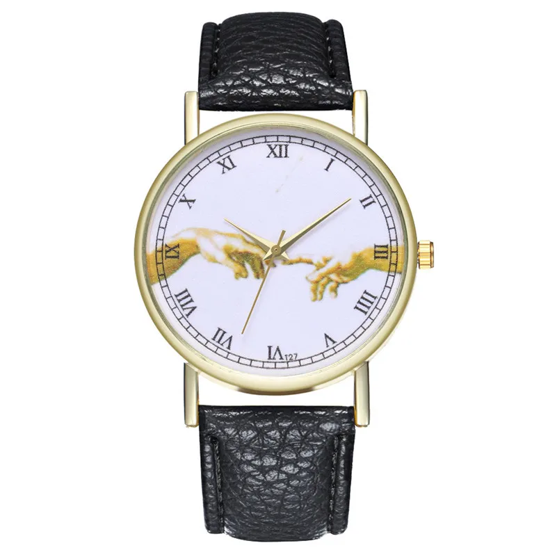 New Arrival, 2018 Watches Women fashion leather female watch vintage watch dress watches printed retro relogio reloj montre M23 (4)