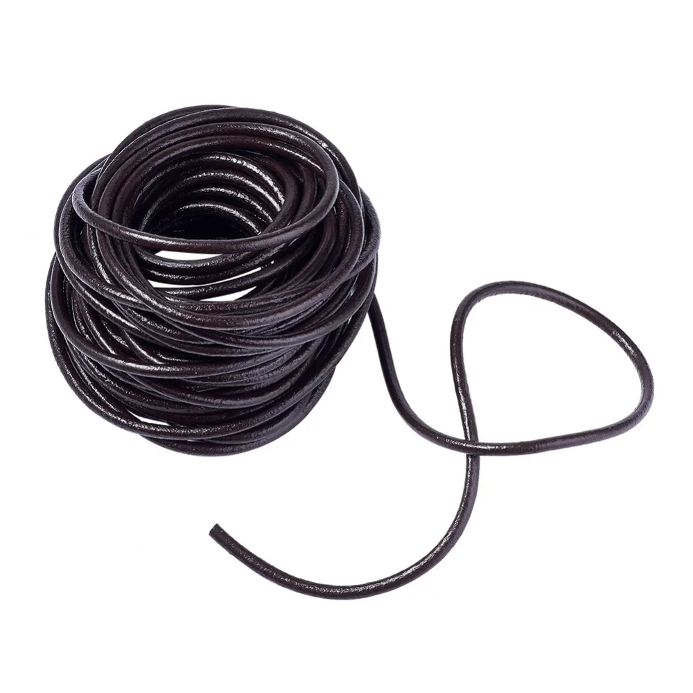 4 мм толстый черный шнур из воловьей кожи для рукоделия аксессуары ювелирные изделия для бисероплетения ожерелье этнический материал торговля