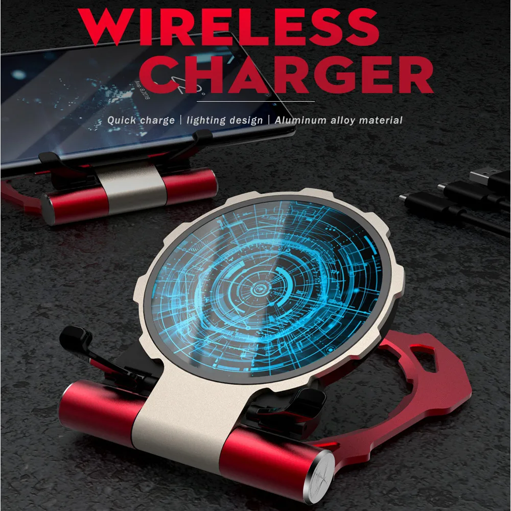 Binmer портативное беспроводное зарядное устройство Qi power Charging Pad Cradle для Iphone XS/XS Max/XR ультратонкий быстрое зарядное устройство Drop Dec.26