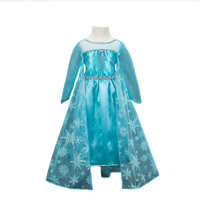 CuilinKailan/платье Анны и Эльзы; Детский карнавальный костюм принцессы Софии; платья Снежной Королевы для маленьких девочек; Рождественская одежда