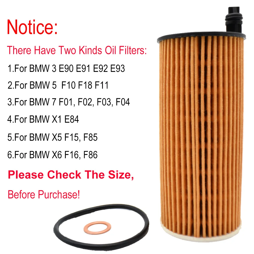 Три масляных фильтра для BMW MINI ALPINA D5 225d 316d 318d 320d 325d 330d 335d F04 F06 F07 F11 F12 F13 F15 R59