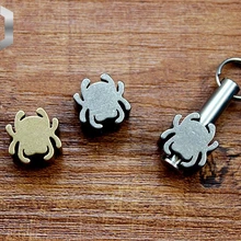 Титан сплав/латунь паук нож для моделирования бусины осень висит пряжка телефон осень Зонт EDC веревка кулон