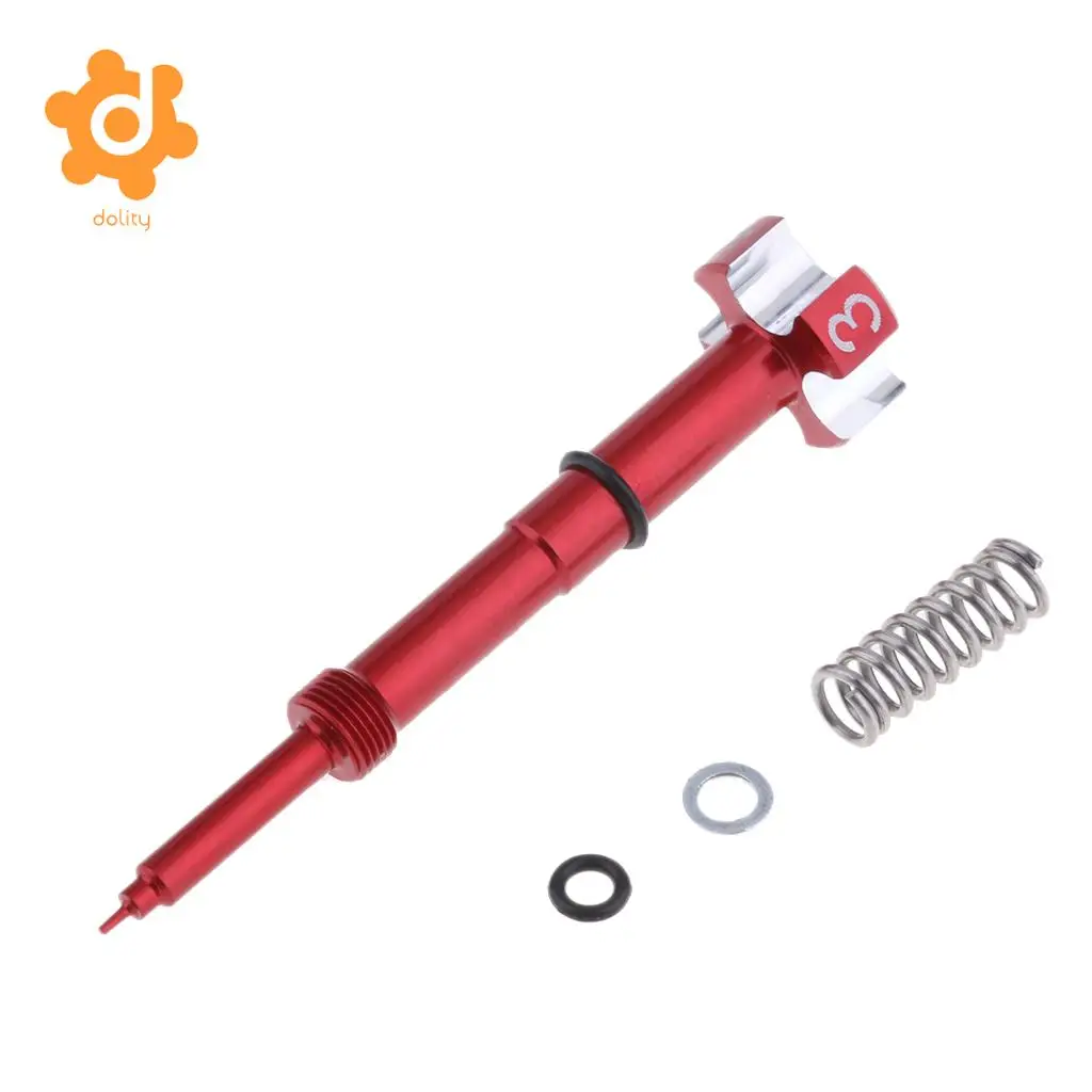 Motorcycle CNC Aluminum Carburetor Easy Air Fuel Mixture Adjuster Screw for Yamaha Red & Blue