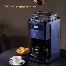 Полностью автоматическая кофемашина, кофемолка, американский итальянский WIFI Пульт дистанционного управления, высокая емкость, три скорости регулировки