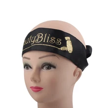 Индивидуальные человеческие девственные волосы для наращивания обертывание головных повязок, Атласный Галстук для волос, атласный чехол, капот, лента для волос scraf обертывание на заказ повязка на голову