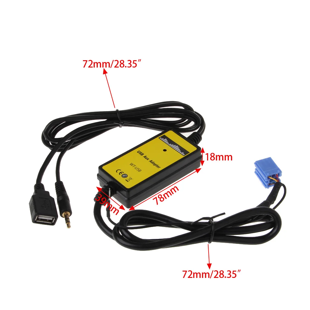Автомобильный MP3 плеер радиоинтерфейс устройство смены компакт дисков USB SD AUX для